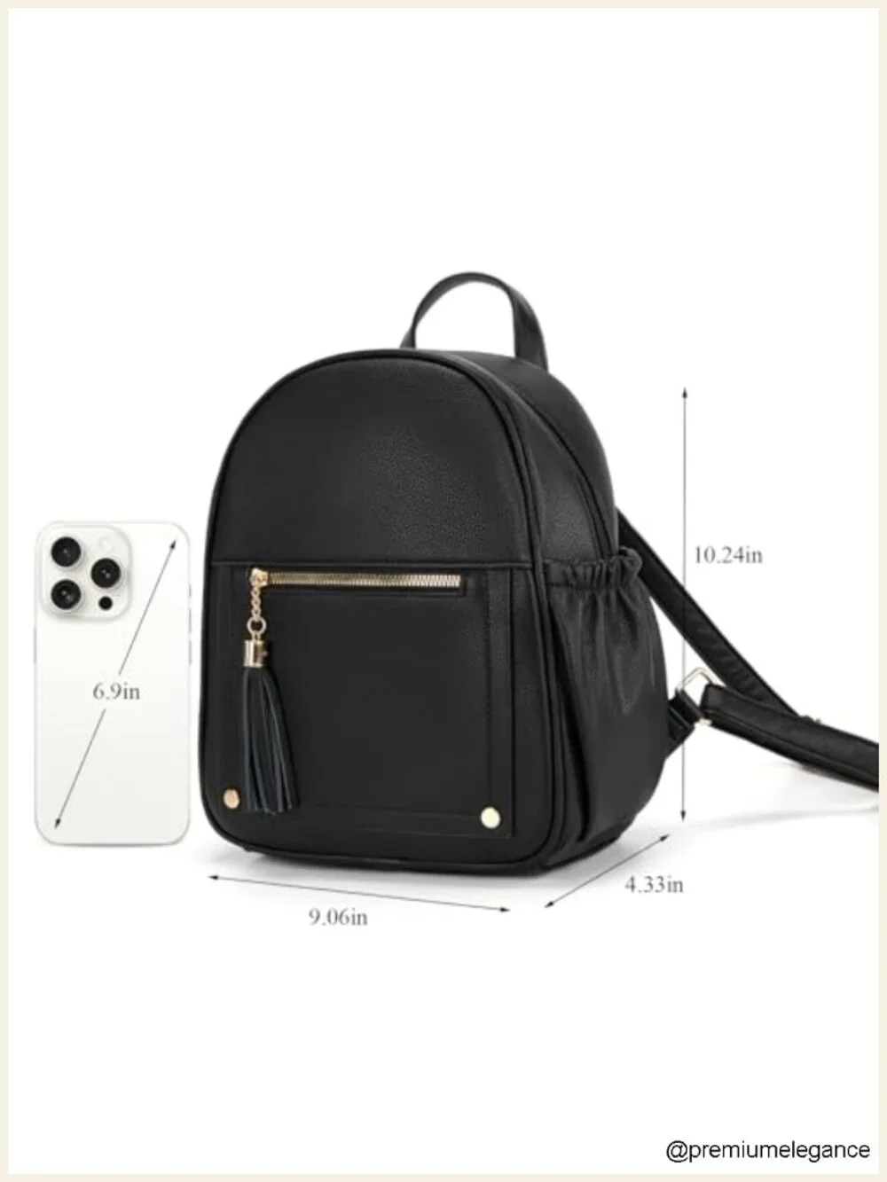 Mini Backpack Purse Anti Theft Faux Leather Travel Backpack with Lock